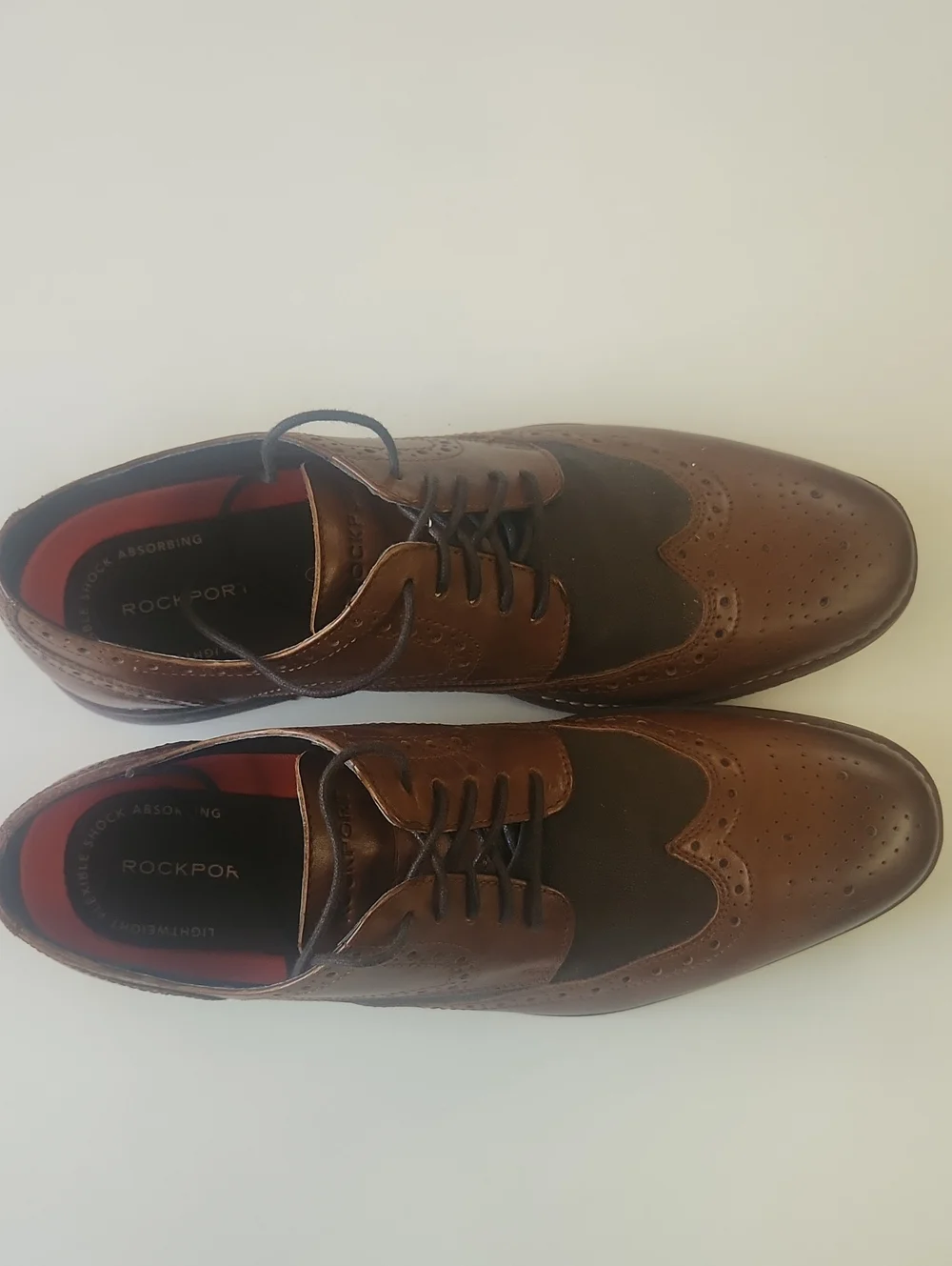 Rockport Brown and Dark Brown Wingtip Derbys